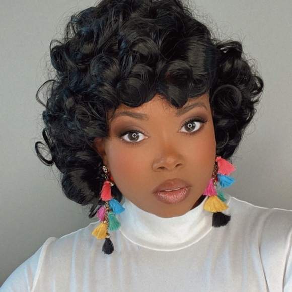 Trendsetters’ Rainbow”Dangle Earrings - Picture 4 of 9